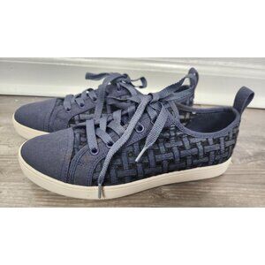 Koolaburra UGG Women's Sz. 7 Kellen Navy Lattice Low Top Sneakers